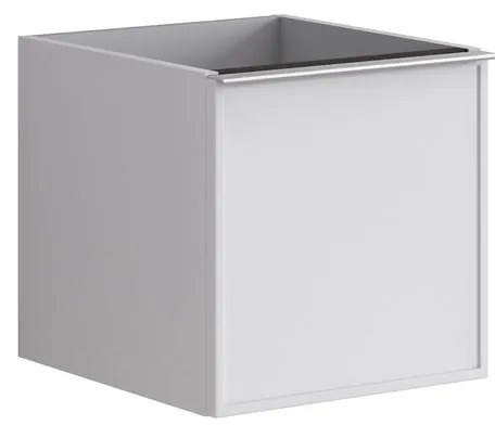 Struttura semi colonna da bagno Pixel2 cassetti laccato opaco bianco L 40 x H 40 x P 45.5 cm