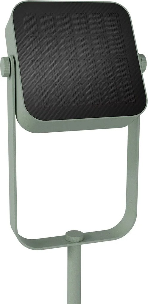 Piantana Solare in alluminio 120cm Ricaricabile USB-C - Verde Pastello Colore Bianco Naturale 4.000K