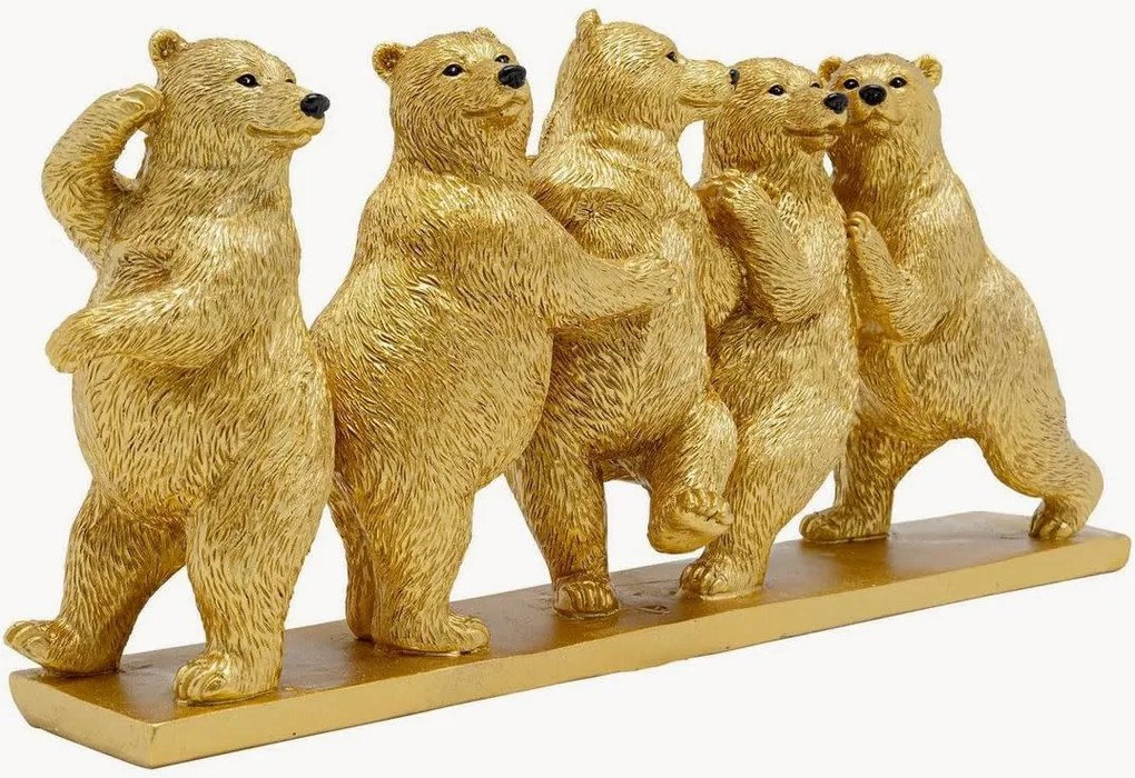 Oggetto decorativo fatto a mano Tipsy Dancing Bears