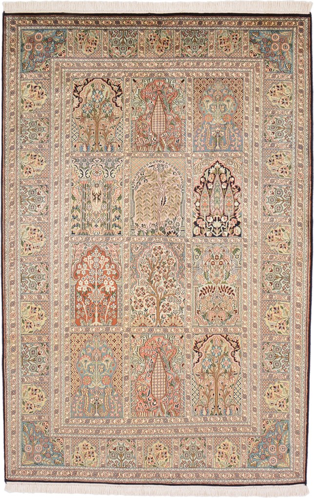 Cashmere Silk Tappeto orientale 200 x 130 (Indian) Annodato A Mano