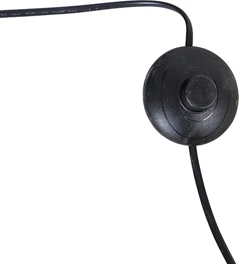 Lampada da terra ad arco in acciaio con base in marmo bianco e paralume in acciaio - Arc XXL