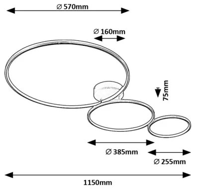Rabalux 71297 - Plafoniera LED FORMAND LED/38W/230V