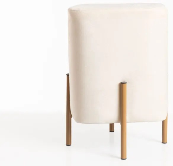 Puff Roys Velluto - Beige