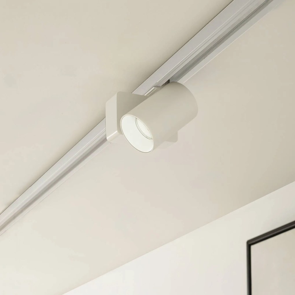 Lindby Faretto a binario LED Linaro/Brinja, bianco, monofase