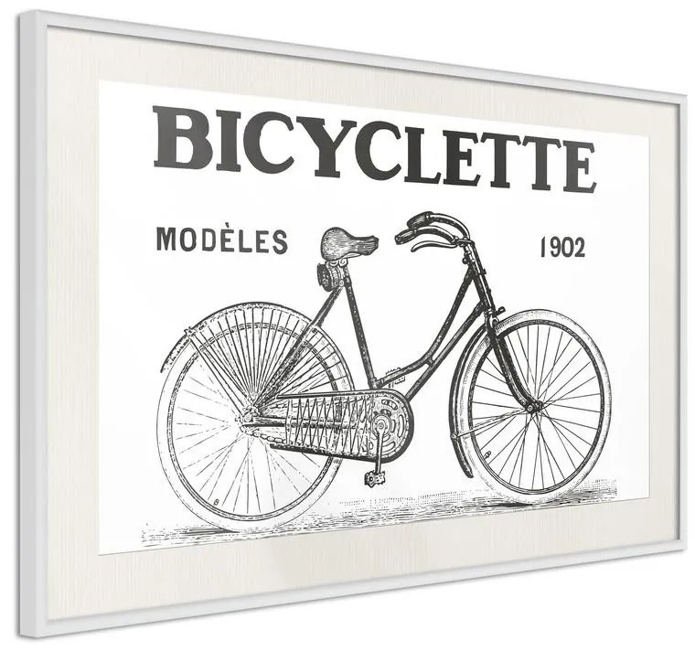 Poster  Bicyclette  Cornice Quadri Cornice d'oro con passe-partout, Larghezza x Altezza Home decor 30x20