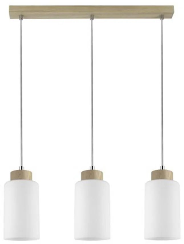 Spot-Light 1720374 - Lampadario a sospensione con filo BOSCO 3xE27/60W/230V