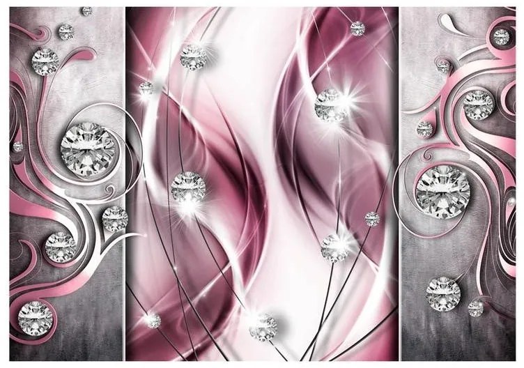 Fotomurale adesivo  Pink and Diamonds  Larghezza x Altezza Home decor 245x175