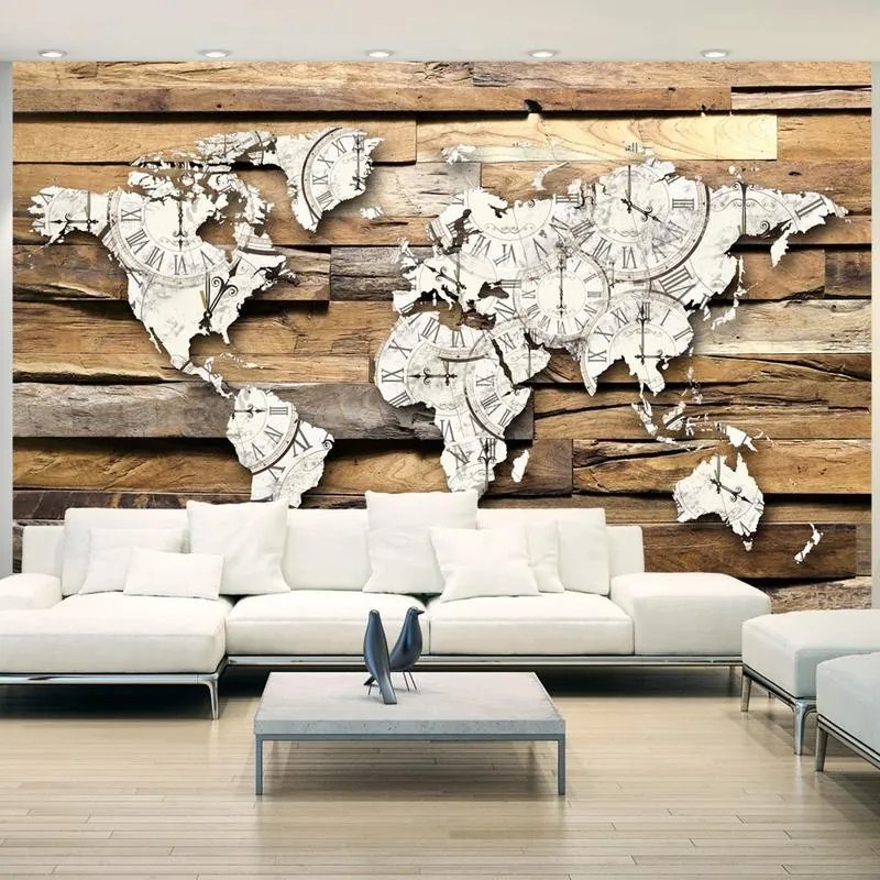 Fotomurale adesivo  Map of Time  Larghezza x Altezza Home decor 294x210