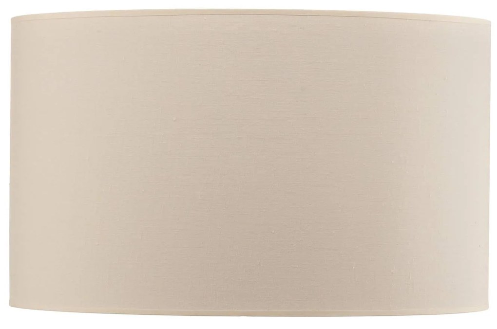Paralume Roller in cotone ecru Ø50cm altezza 30cm Duolla, Crema / Ambra, Tessuto / Stoffa / Seta