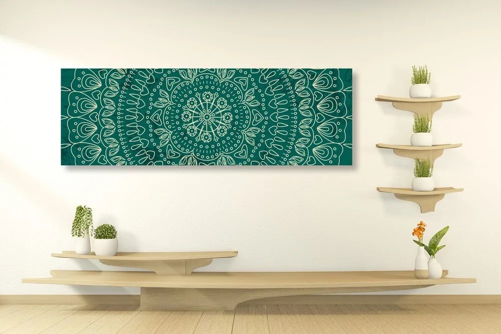 Quadro su tela – Mandala disegnata a mano
