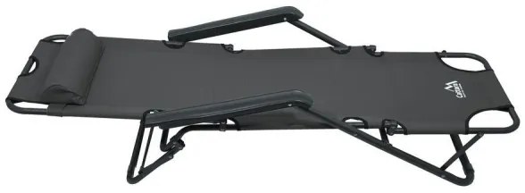 Sedia pieghevole regolabile antracite