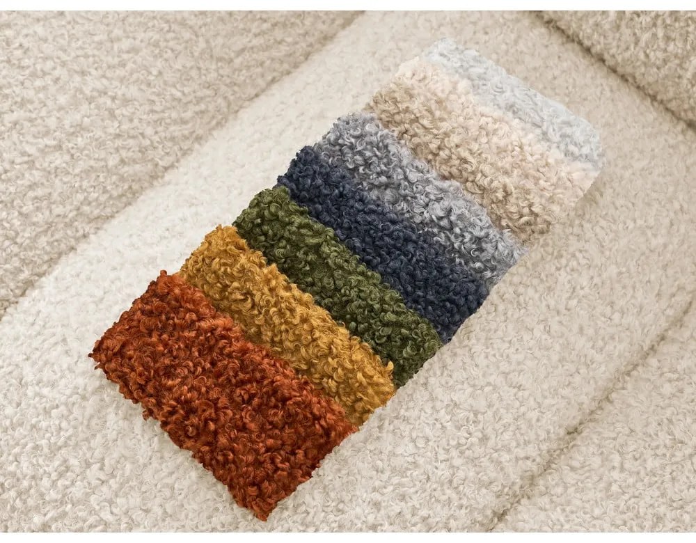 Divano beige con rivestimento in bouclé 232 cm Hippolyte – Bobochic Paris