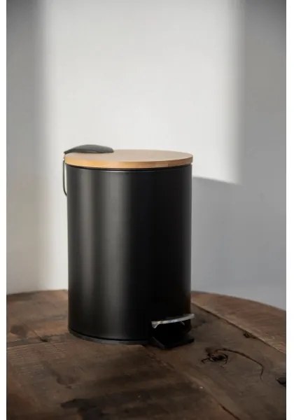 WENKO 24696100 - Cestino TORTONA 17x21 cm nero/marrone