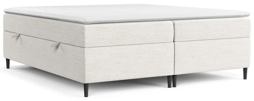 Letto boxspring crema con contenitore 180x200 cm Araya - Maison de Rêve