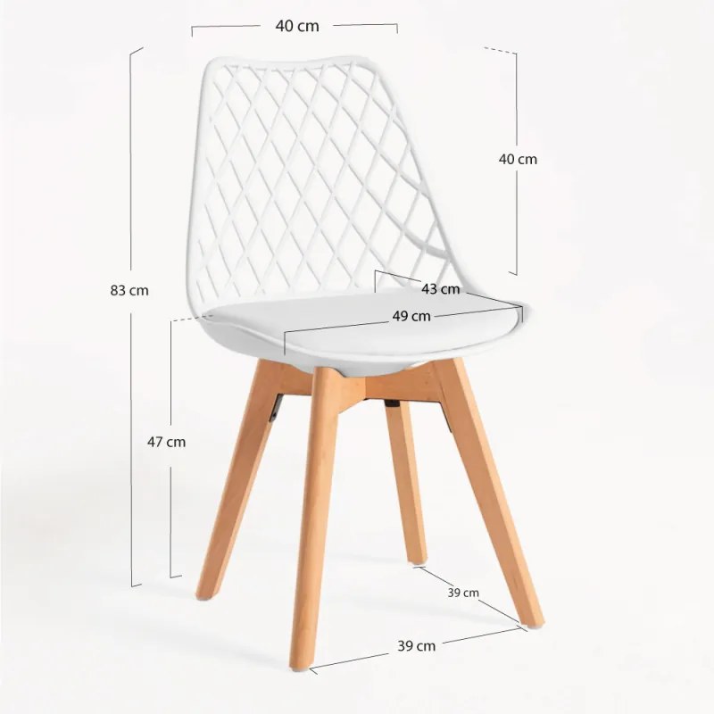 Sedia Mima - Bianco