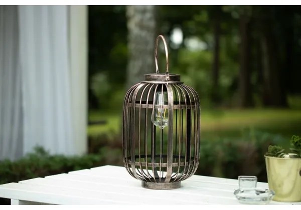 Lampada LED solare LORETA 1xE27/1,2V 600 mAh IP44