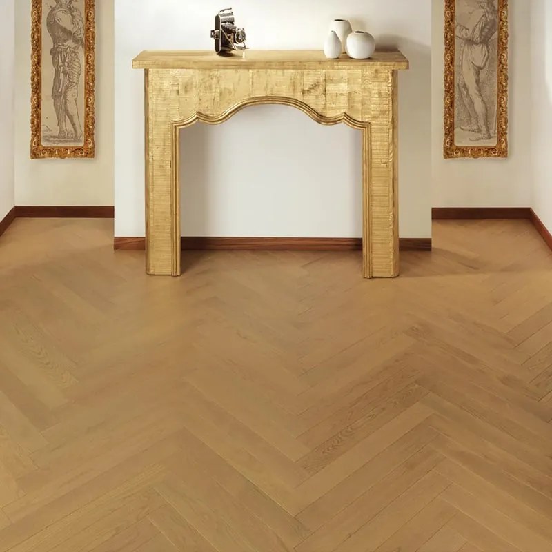 Parquet massello 1S in rovere naturale spazzolato select sp. 14/14 mm 1.512 m²