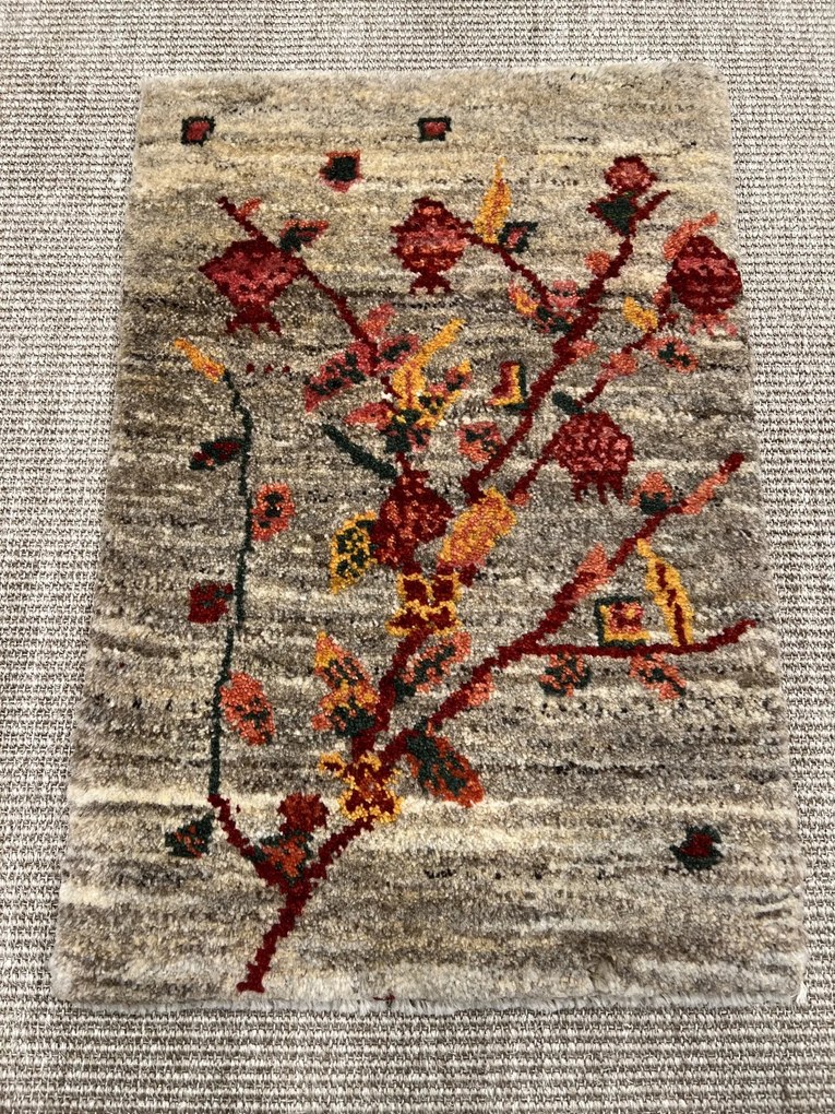 Gabbeh Tappeto persiano 40 x 60 Grigio (Iran) Annodato A Mano