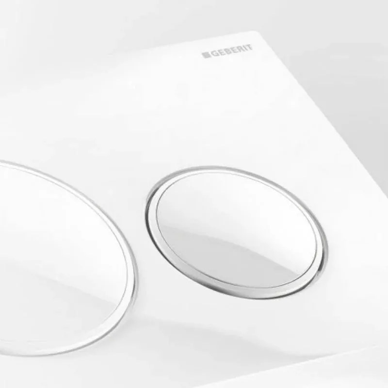 Geberit placca di comando Sigma 20 doppio tasto bianco/cromo