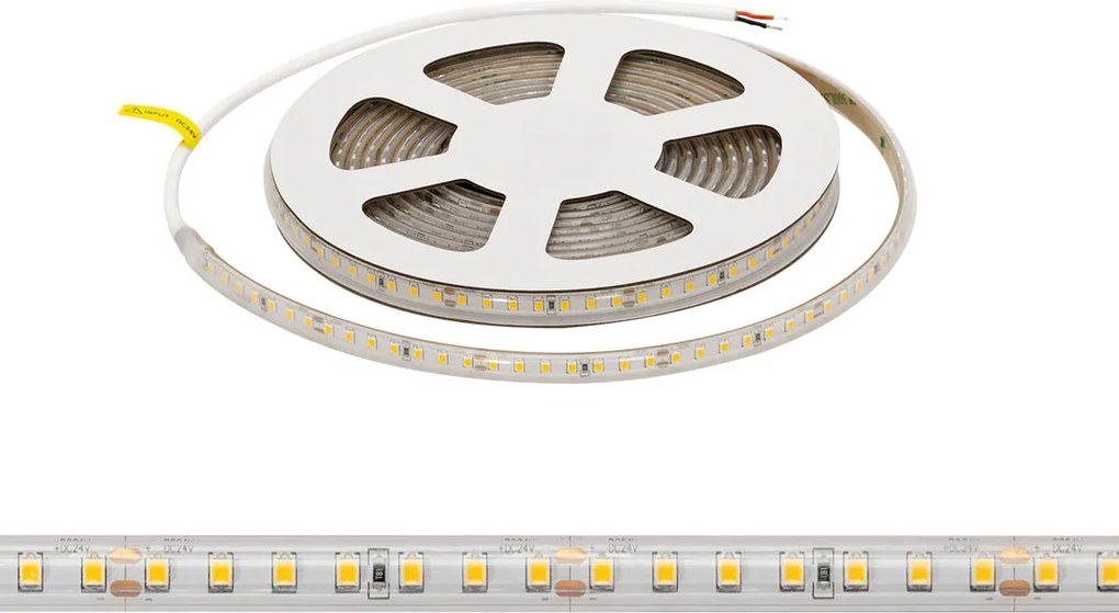 Striscia LED 24V 10W/m Alta Efficienza Professionale - IP67 - 5 metri