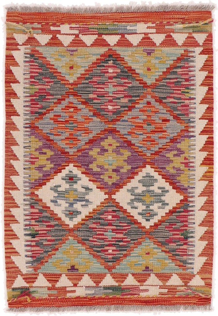 Kilim Tappeto 90 x 70 (Afghanistan) Tessuto A Mano