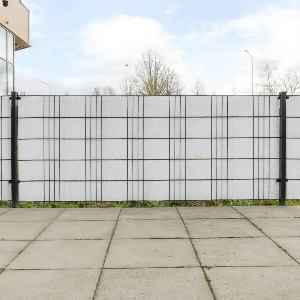 Schermi Da Balcone 10 Pz Bianchi 255x19 Cm İn Polyrattan /