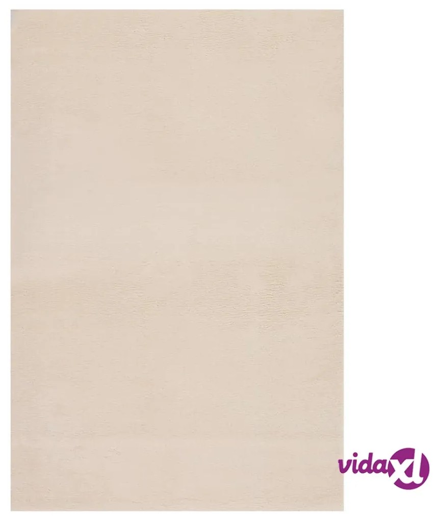 vidaXL Tappeto Lavabile Soffice Pelo Corto 200x290cm Antiscivolo Beige