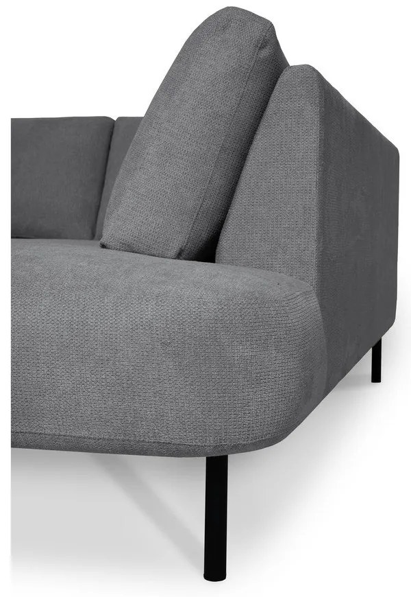 Divano angolare grigio scuro (angolo destro/"U") Hero - Scandic