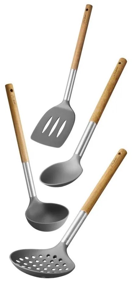Lamart - Set utensili da cucina 4 pz acacia