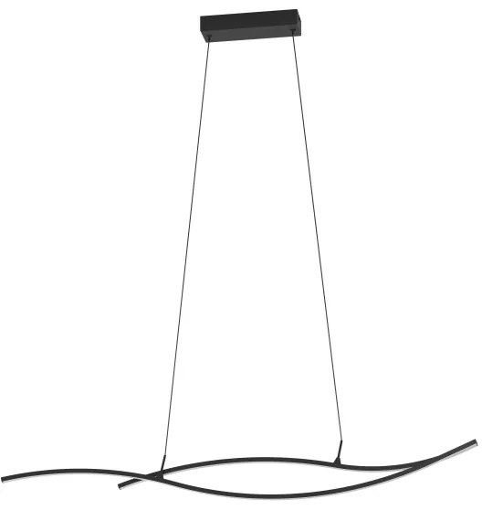 Eglo 901207 - Lampadario LED a sospensione con filo GRISOLIA LED/20W/230V 4000K nero