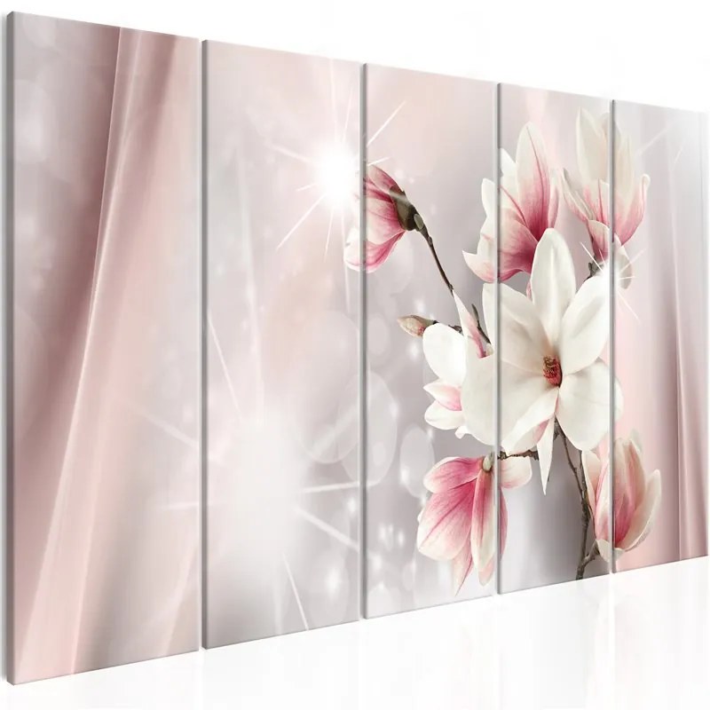 Quadro Dazzling Magnolias (5 Parts) Narrow