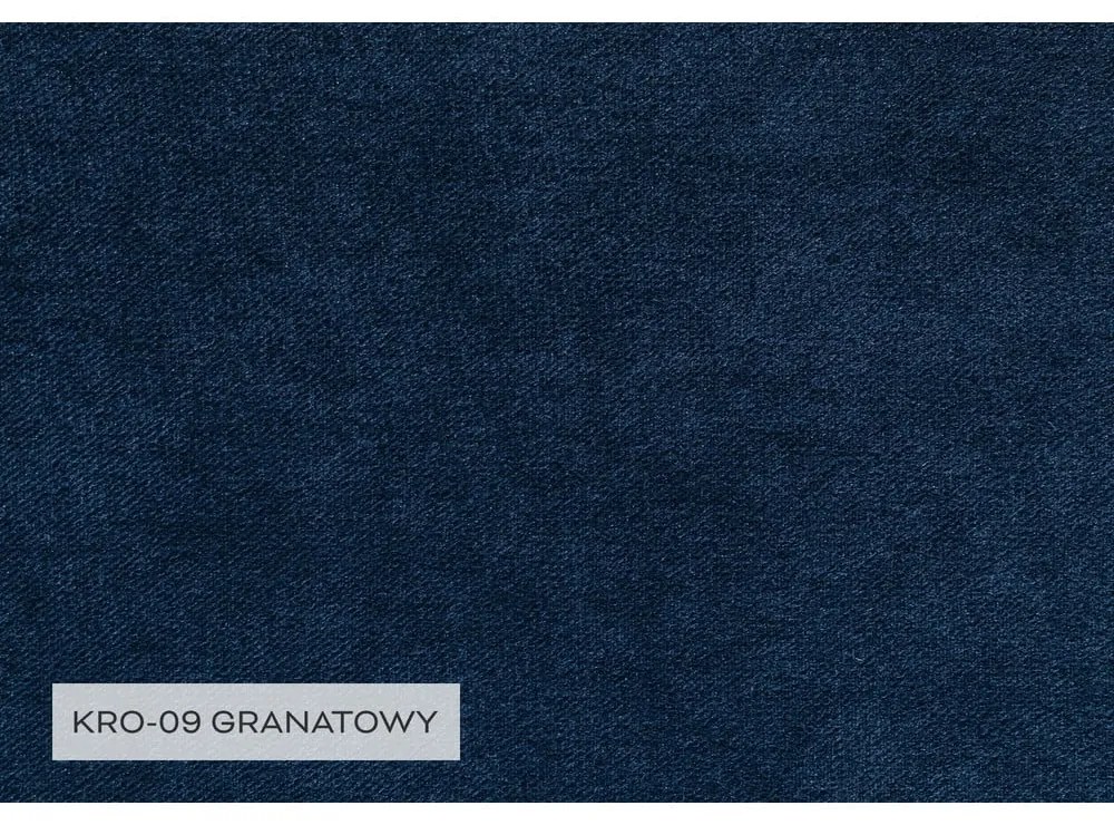 Divano letto angolare in velluto blu scuro (angolo sinistro) Lofty Lilly - Miuform