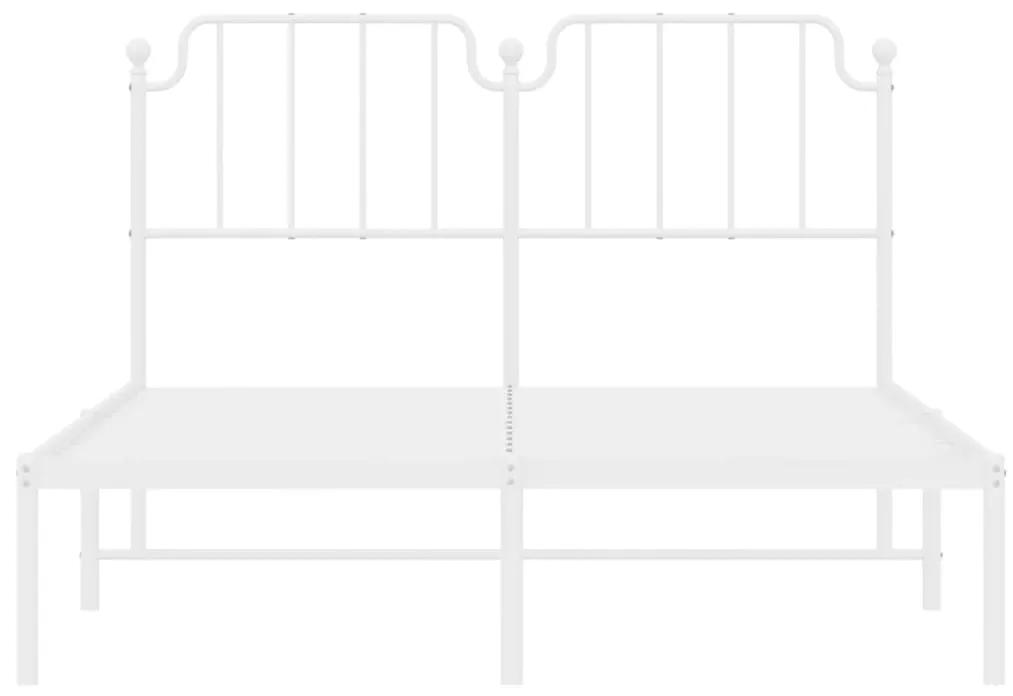 Giroletto con testiera metallo bianco 150x200 cm
