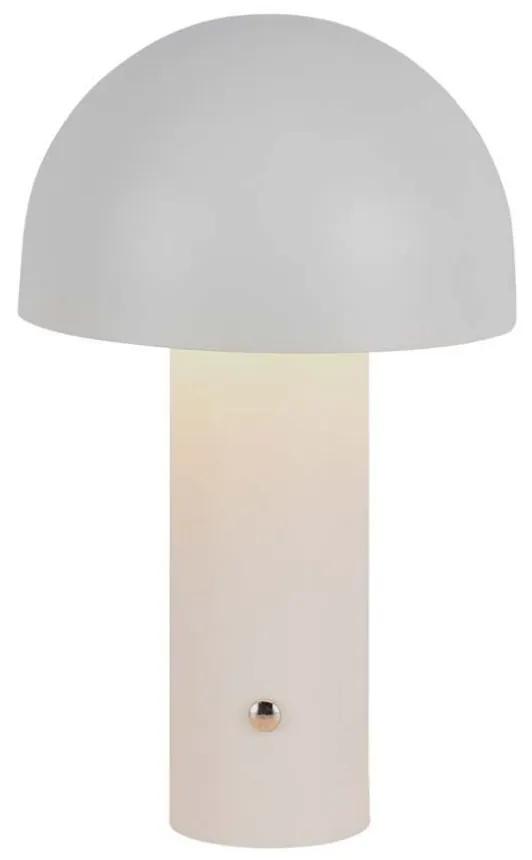 Lampada LED da Tavolo 3W con Batteria 1800mAh Ricaricabile USB C Colore Bianco in Metallo Touch Dimmerabile 3in1 SKU-7899