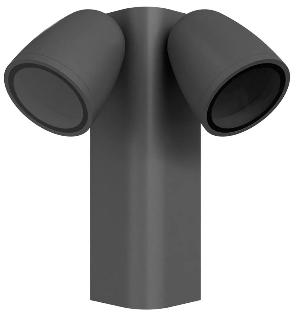 Applique da Esterno Orientabile IP65 2xGU10 serie AXIS - Grigia