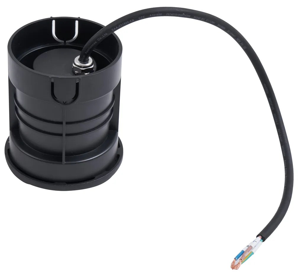 Set di 6 faretti da terra moderni neri GU10 50mm effetto a 2 luci IP65 - Cellar