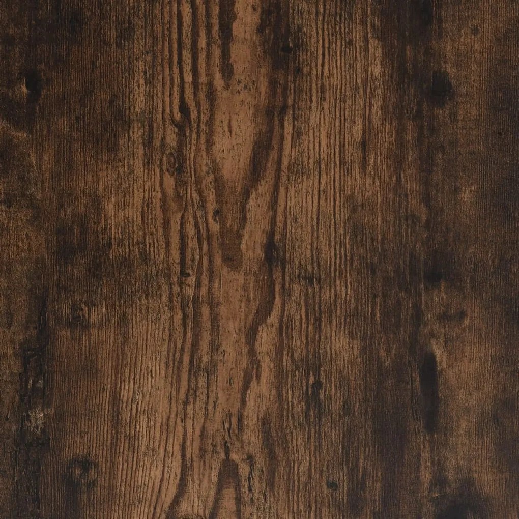 Tavolino da salotto rovere fumo 60x60x40 cm legno multistrato
