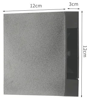 Brilagi - Applique LED da esterno QUADRAY LED/4W/230V antracite IP65