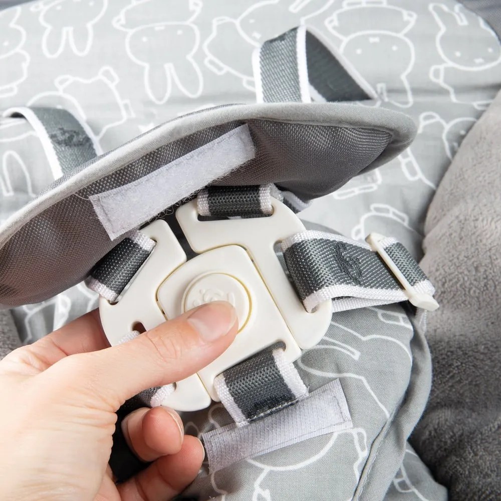 Seggiolone grigio tortora Miffy – Roba