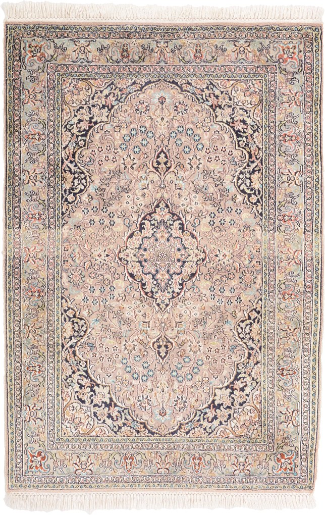 Vintage Tappeto orientale 130x90 (Indian) Annodato A Mano