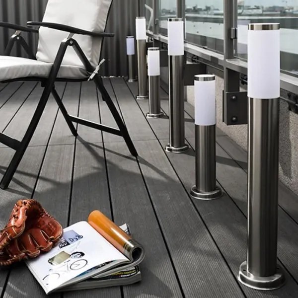 Lampada LED da esterno dimmerabile LIVIA 1xE27/6W/230V 45 cm IP44 argento