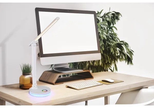 Globo 58445W - LED RGBW Lampada da tavolo dimmerabile GERALDO LED/5W/230V + LED/2W