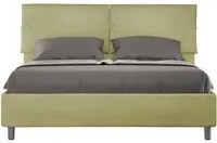 Letto imbottito Matrimoniale 160x210 cm Sleeper - Con rete,Microfibra,T verde