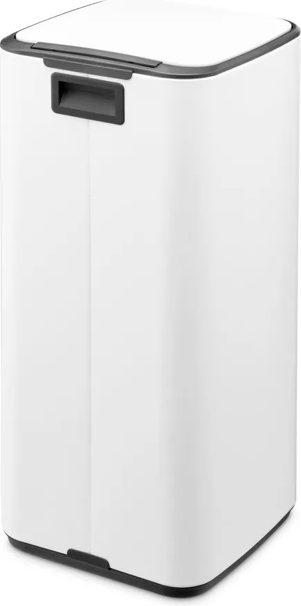Cestino per la spazzatura bianco in acciaio con pedale 30 l Bo – Brabantia