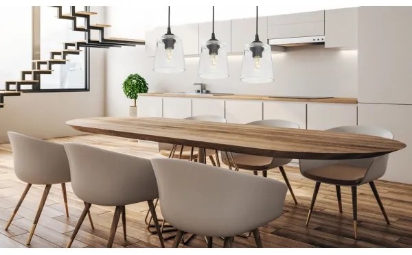 Lampadario a sospensione con filo LUCEA 3xE27/15W/230V