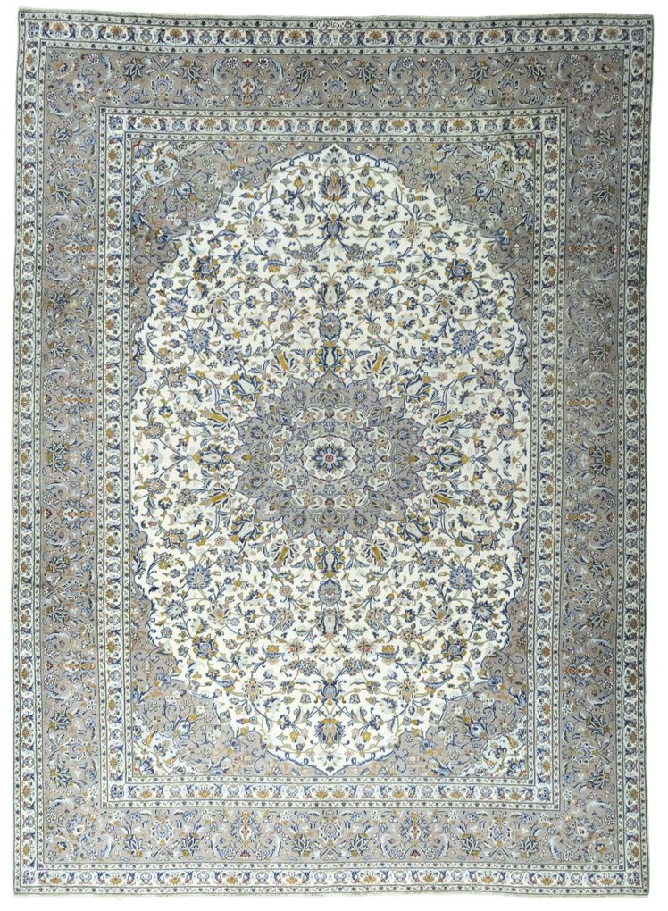 Kashan Tappeto persiano 300 x 410 Beige (Iran) Annodato A Mano