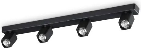 Rudy square applique a parete orientabile 4 luci attacco gu10 lampa...