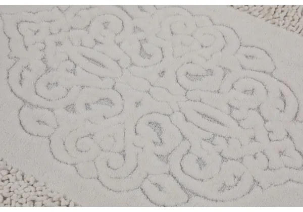 SET 2x Tappeto bagno PIANTE 60x100 cm bianco