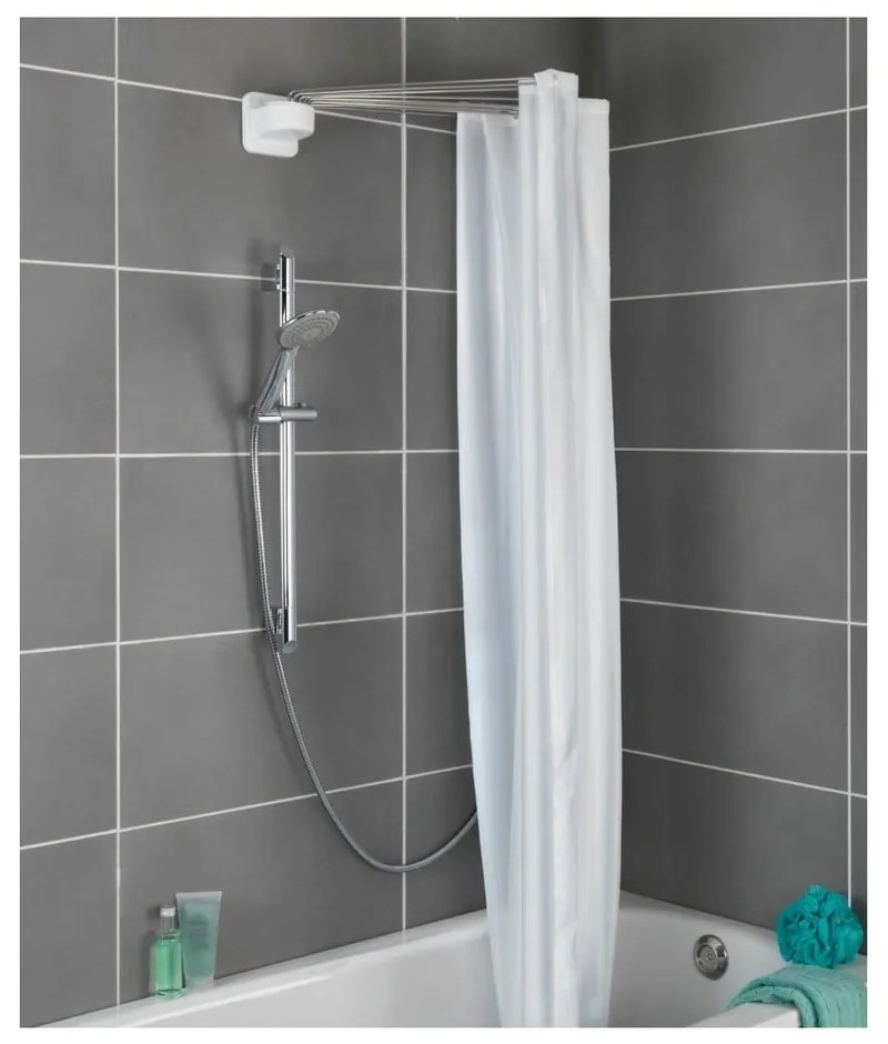 Supporto rotondo per tenda doccia argentato 72 cm – Wenko