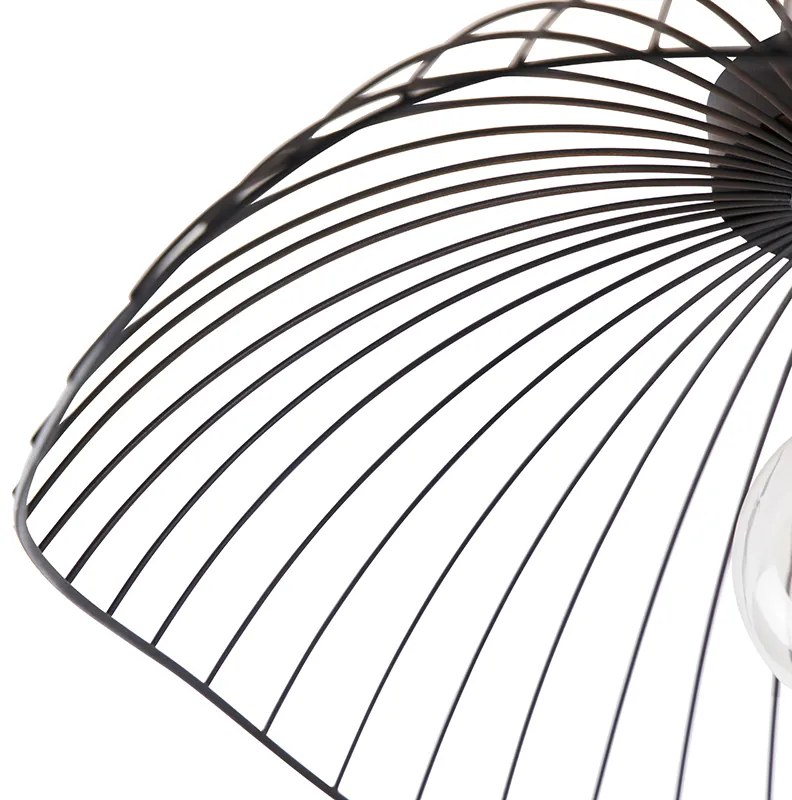 Plafoniera di design nera 50 cm - Pua